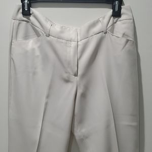 Zac & Rachel Wide Leg White Women's Trousers Straight Leg Pants size 6